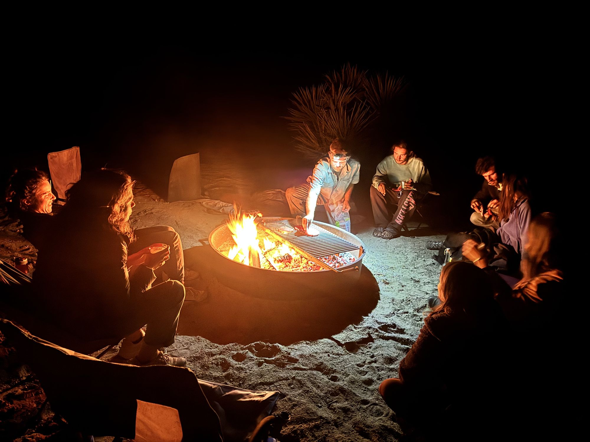 Freeside camp in the desert